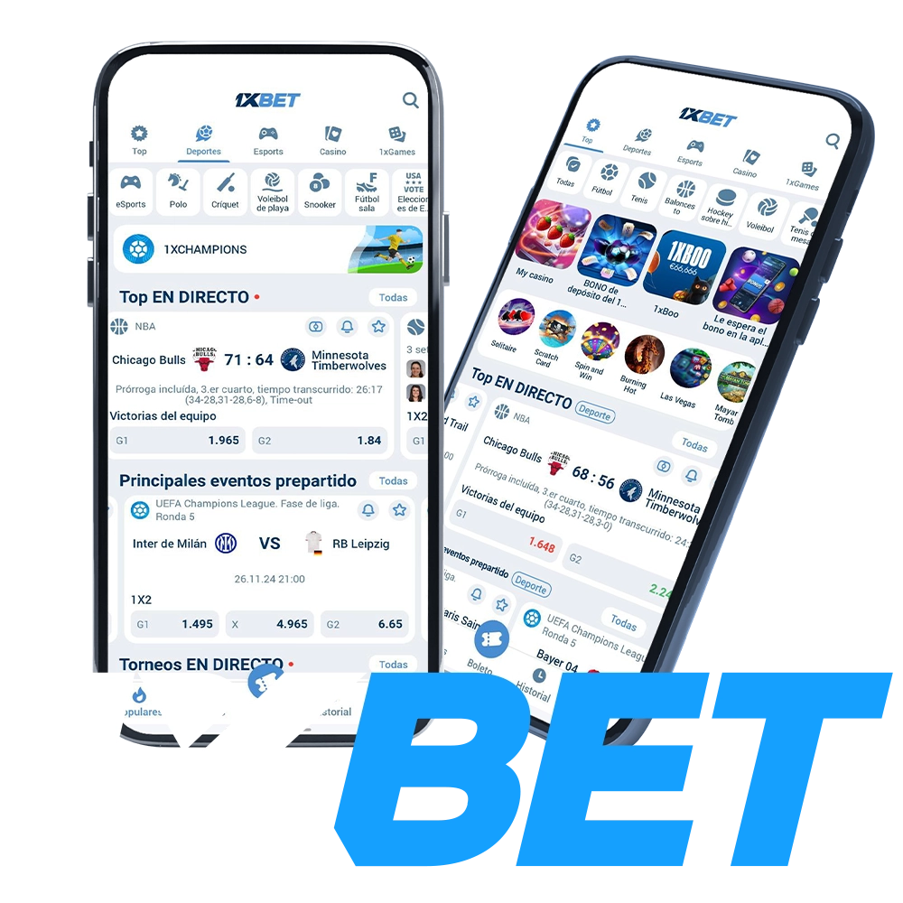 Dịch vụ 1XBet trên mobile, máy tính và các khu nội dung chính